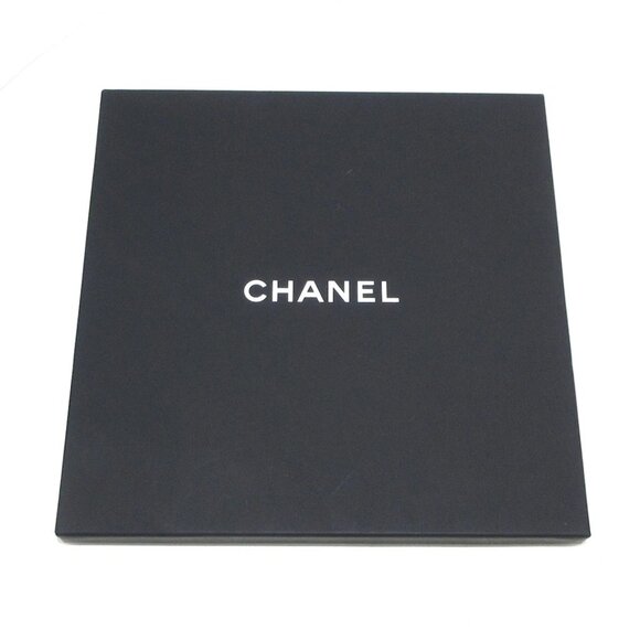 CHANEL Camellia Black Cream Pink Beige Scarf 405-032625 - Picture 4 of 4